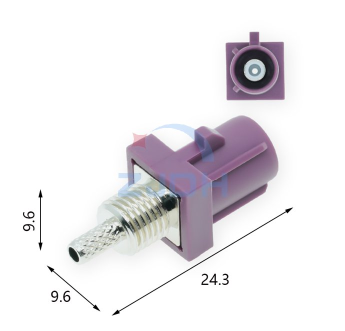 法克拉短体公壳D型-ZJDH-乐清市地宏接插件有限公司