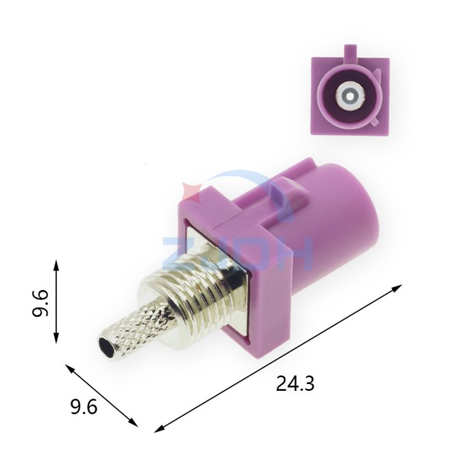 法克拉短体公壳H型-ZJDH-乐清市地宏接插件有限公司