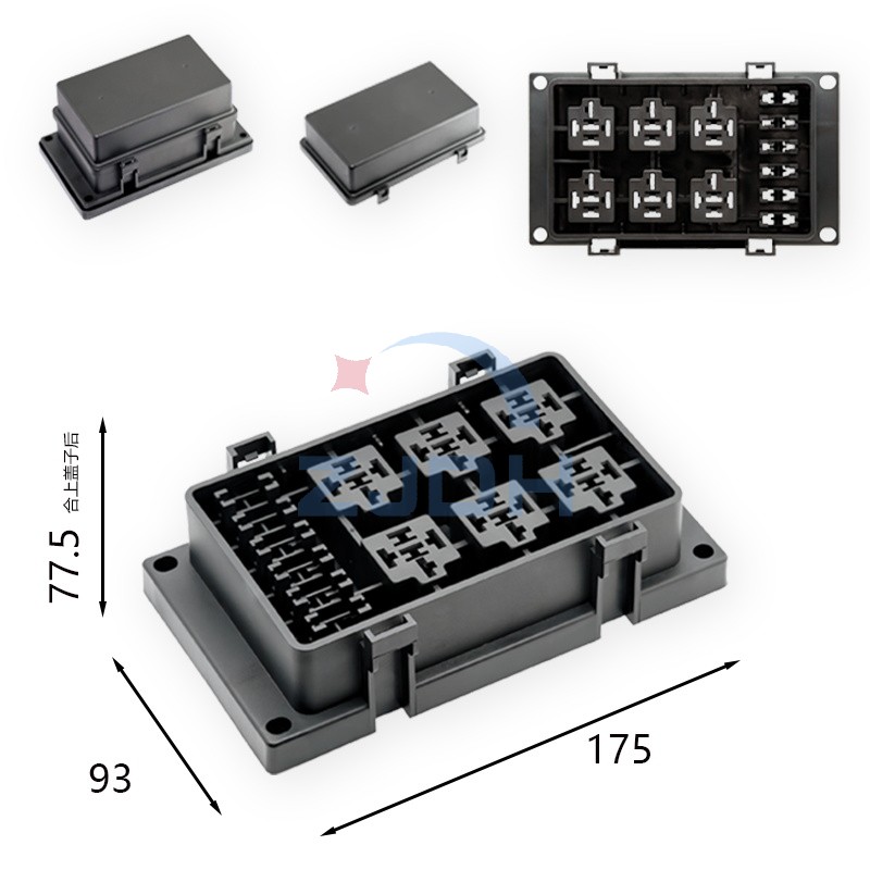 防水6路6继保险丝盒-ZJDH-乐清市地宏接插件有限公司