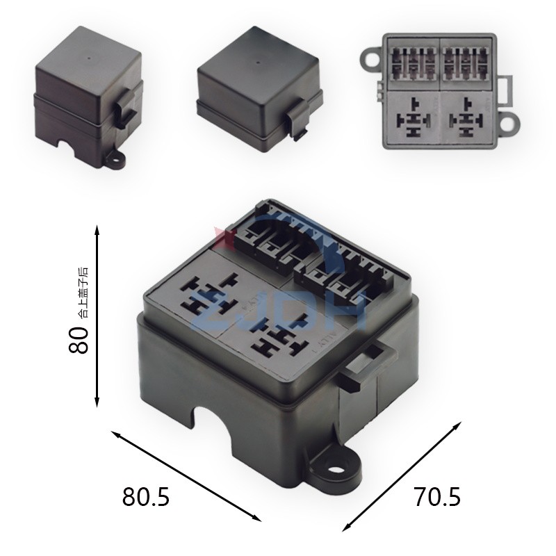 6路2继保险丝盒-ZJDH-乐清市地宏接插件有限公司