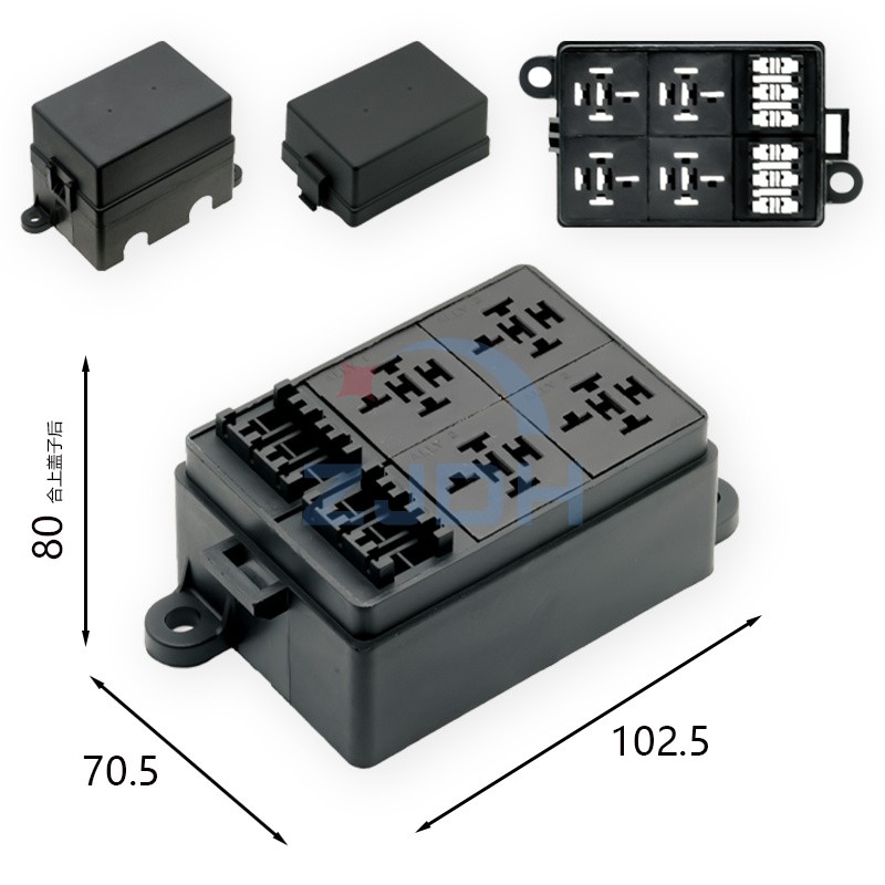 6路4继保险丝盒-ZJDH-乐清市地宏接插件有限公司
