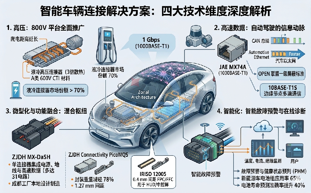 重新定义“连接”：2026年汽车连接器的四大转型浪潮-乐清市地宏接插件有限公司